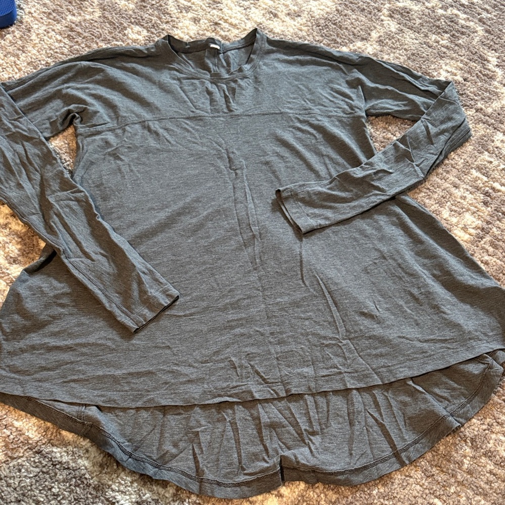 Gray Long Sleeve Women's Top